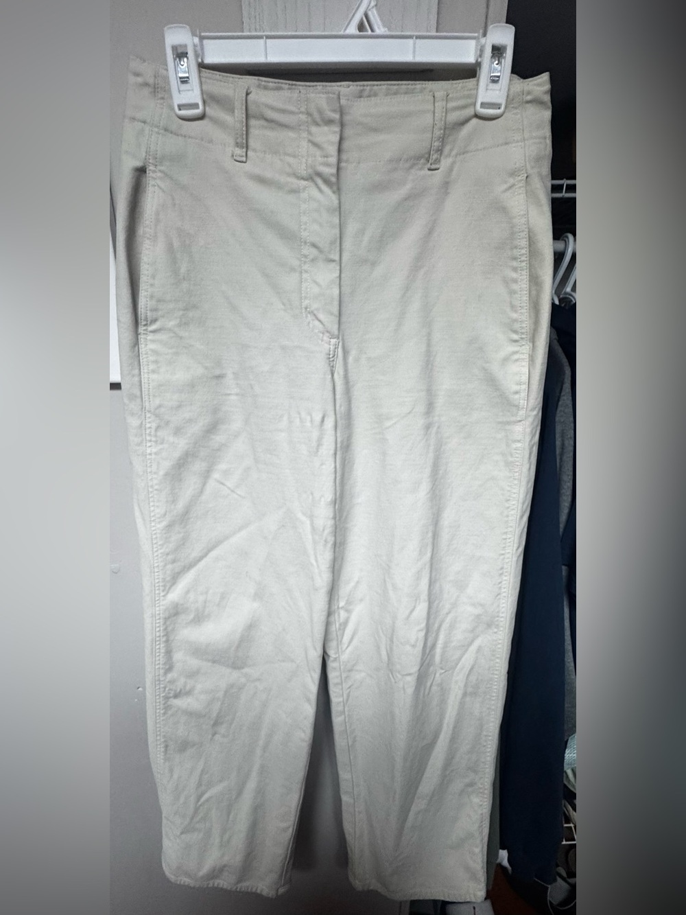 Aritzia Wilfred Free Wide Leg High Rise Trouser Pants Beige Size 6 - Picture 6 of 7